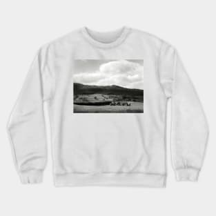 Collecting the bales - near Conwy, North Wales Crewneck Sweatshirt